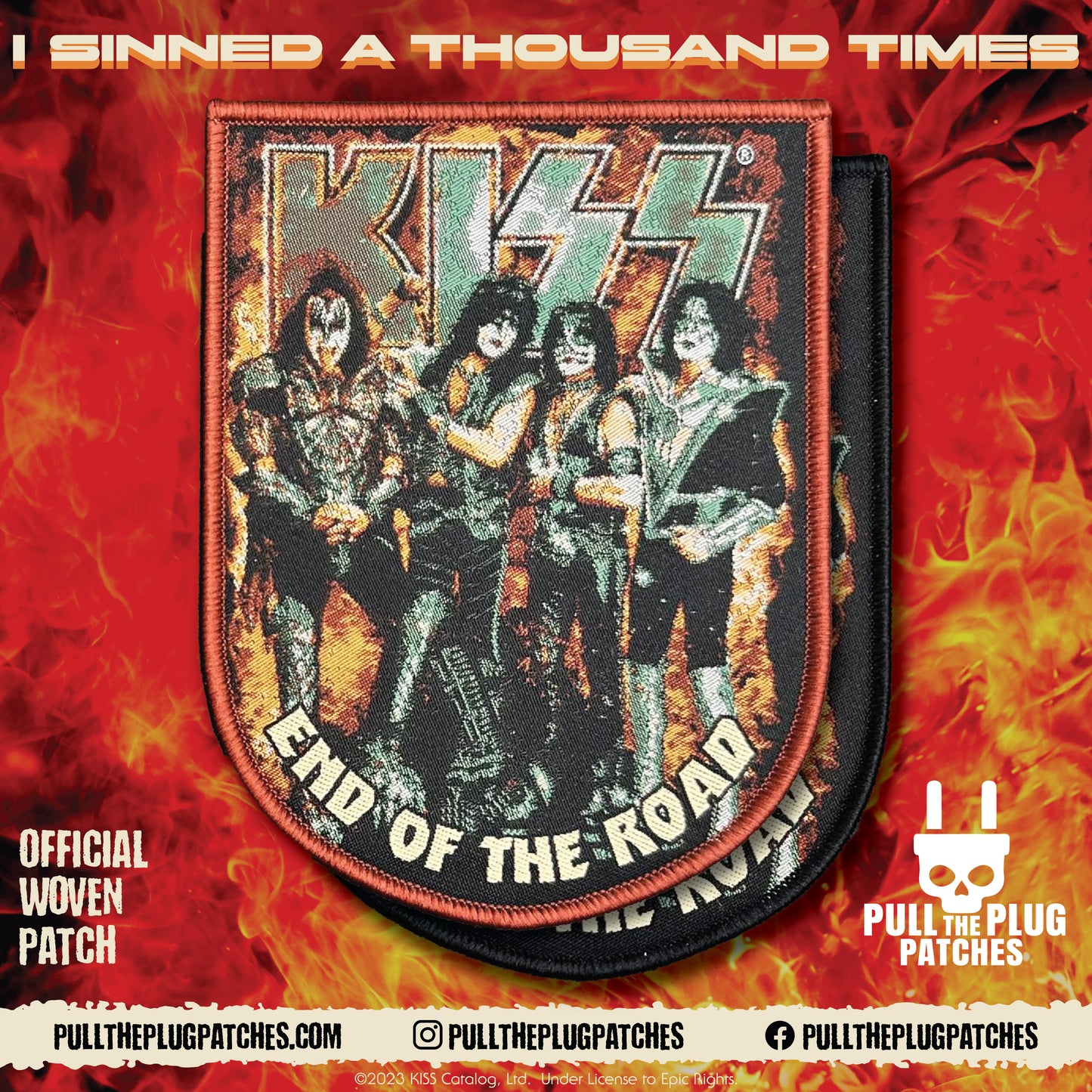 Kiss - End of the Road - Woven Patch