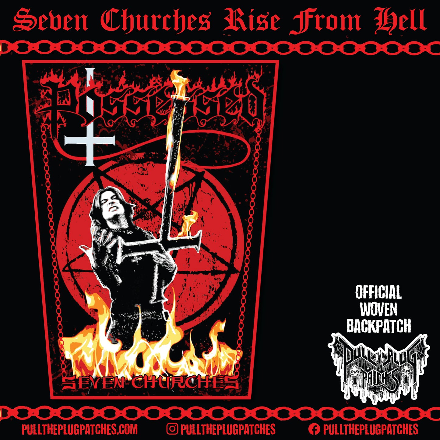 Possessed - Seven Churches - Backpatch