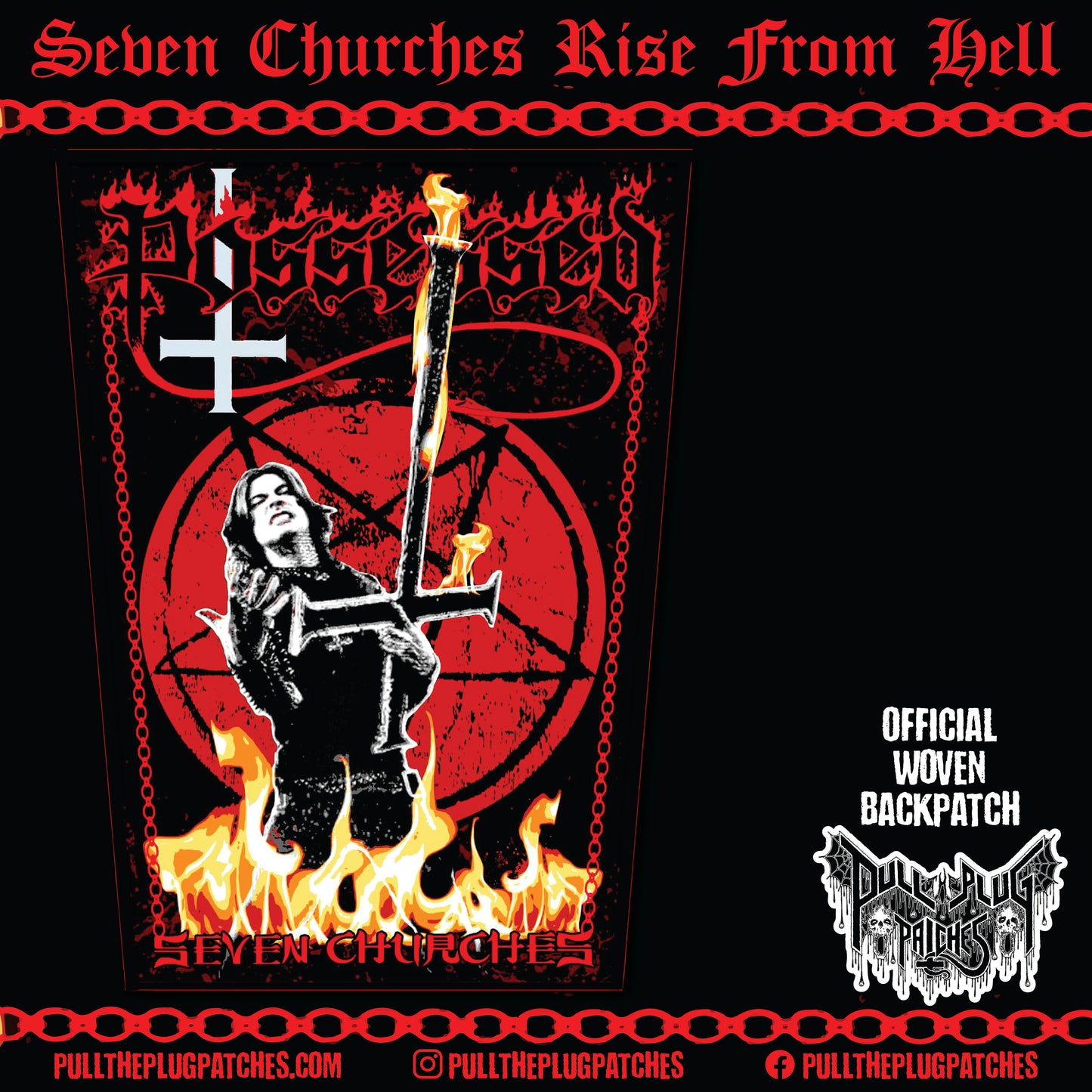 Possessed - Seven Churches - Backpatch