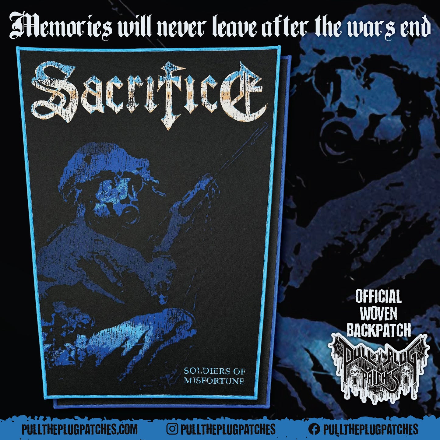 Sacrifice - Soldiers Of Misfortune - Backpatch