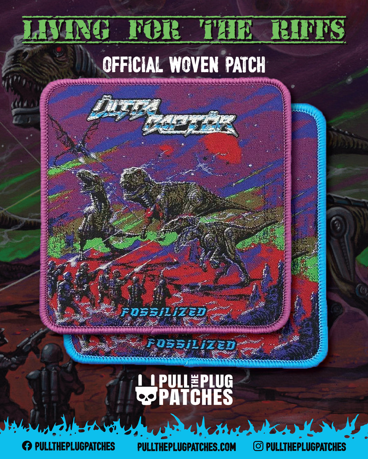Ultra Raptor - Fossilized - Patch