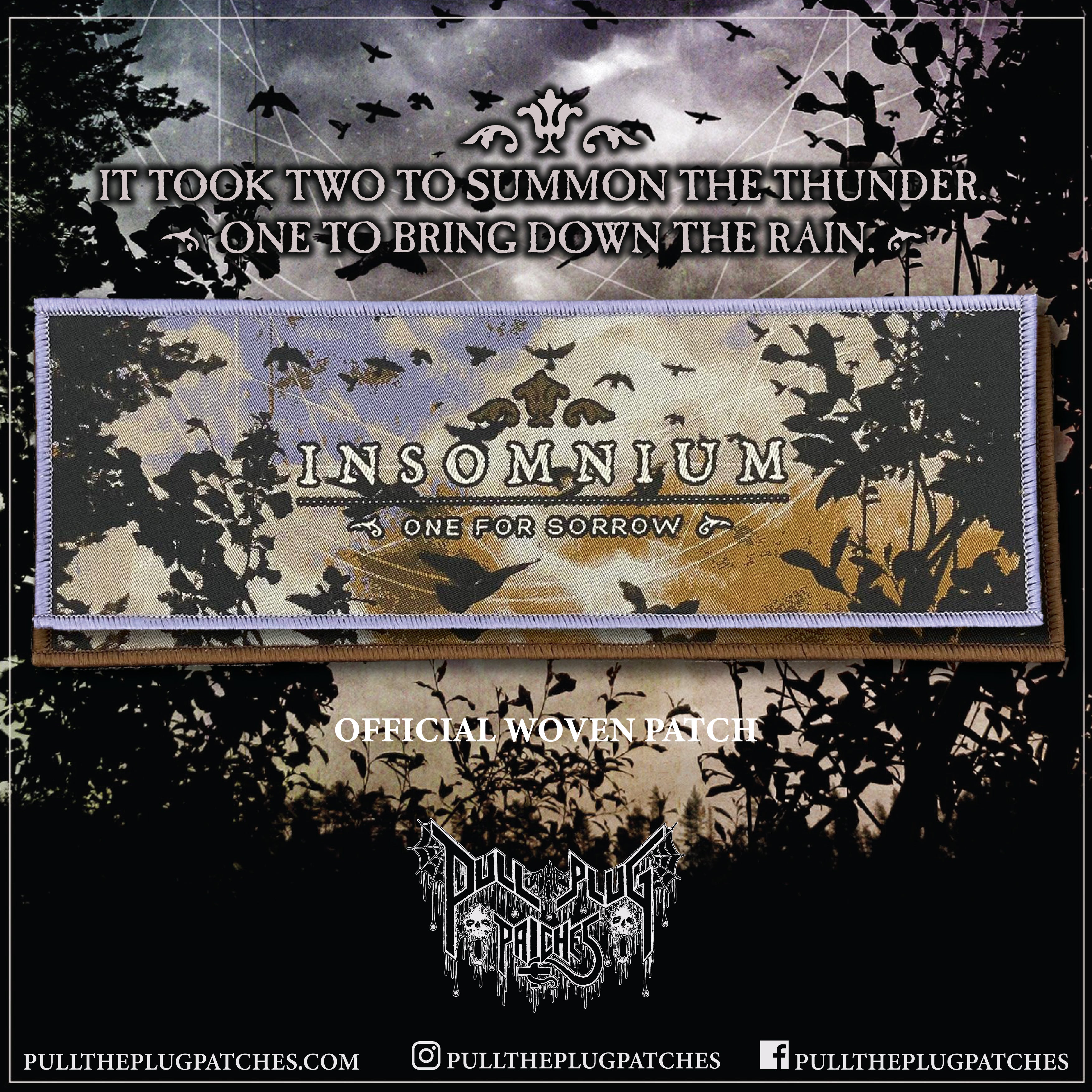 Insomnium - One For Sorrow - Strip Patch – Pull The Plug