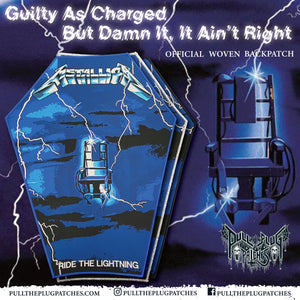 Metallica - Ride The Lightning – Pull The Plug Patches