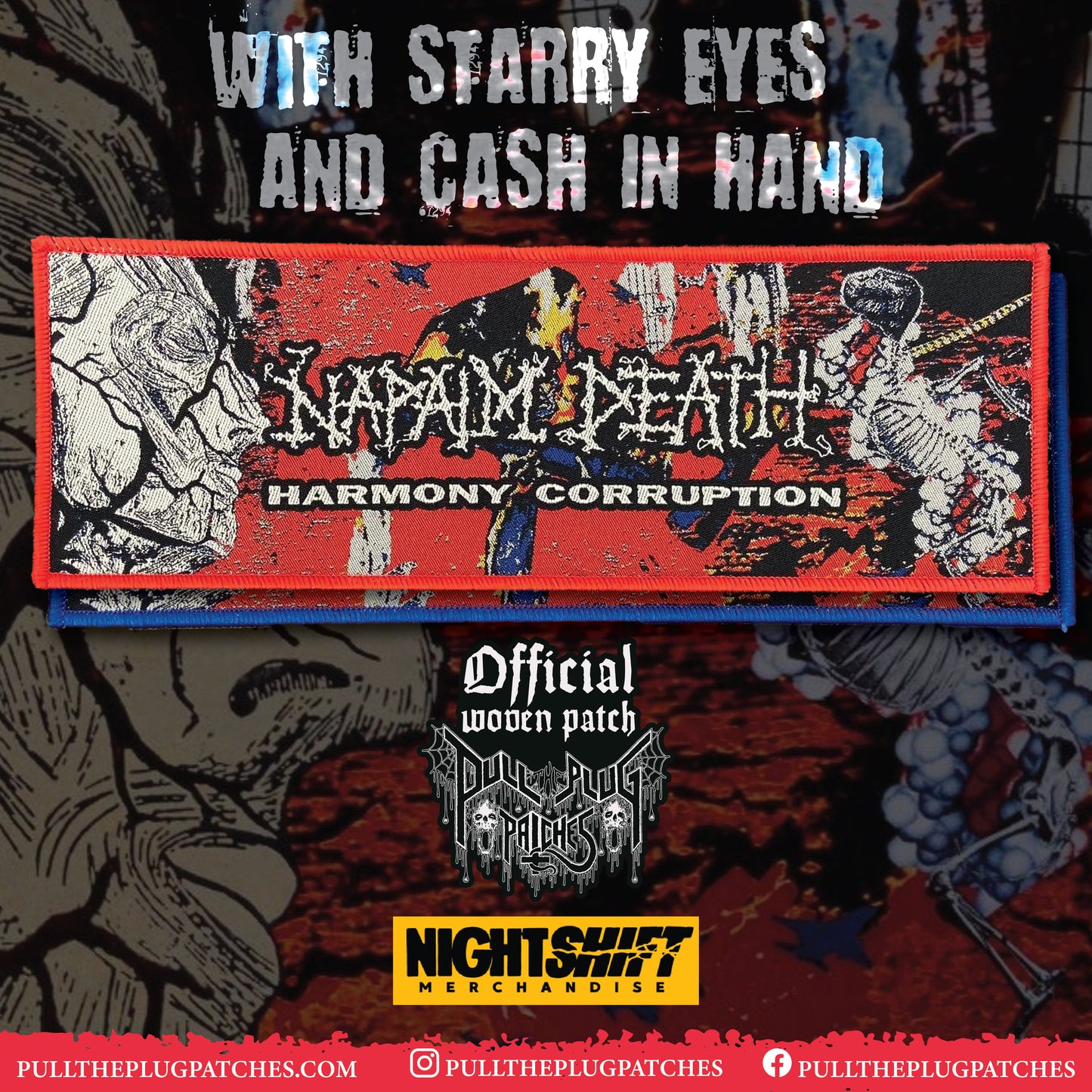 Napalm Death - Harmony Corruption - Strip Patch