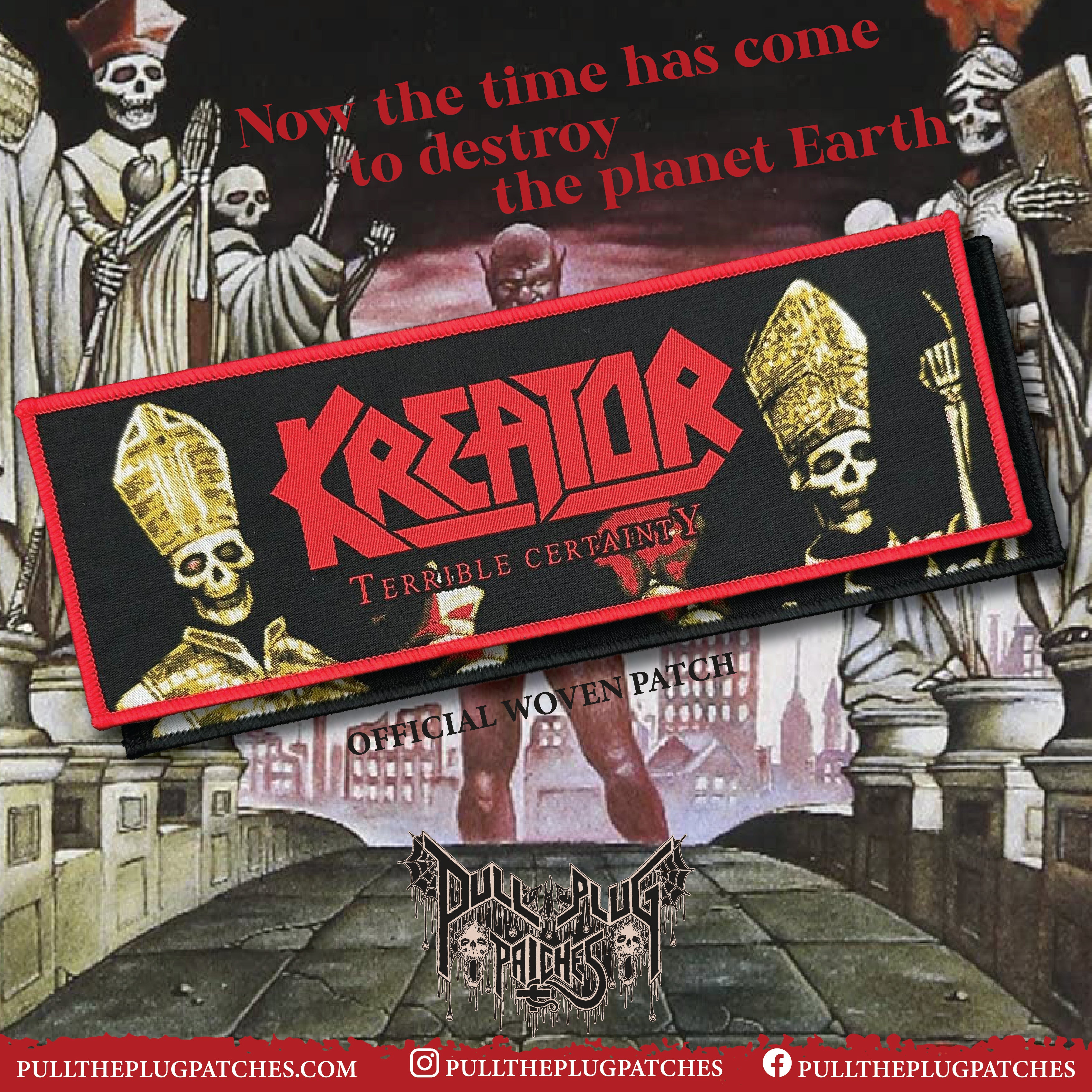 Kreator - Terrible Certainty - Strip Patch – Pull The Plug