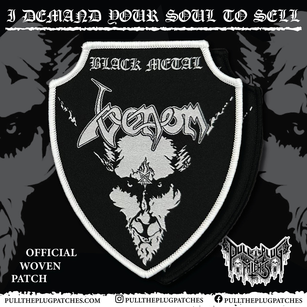 Venom - Black Metal – Pull The Plug Patches