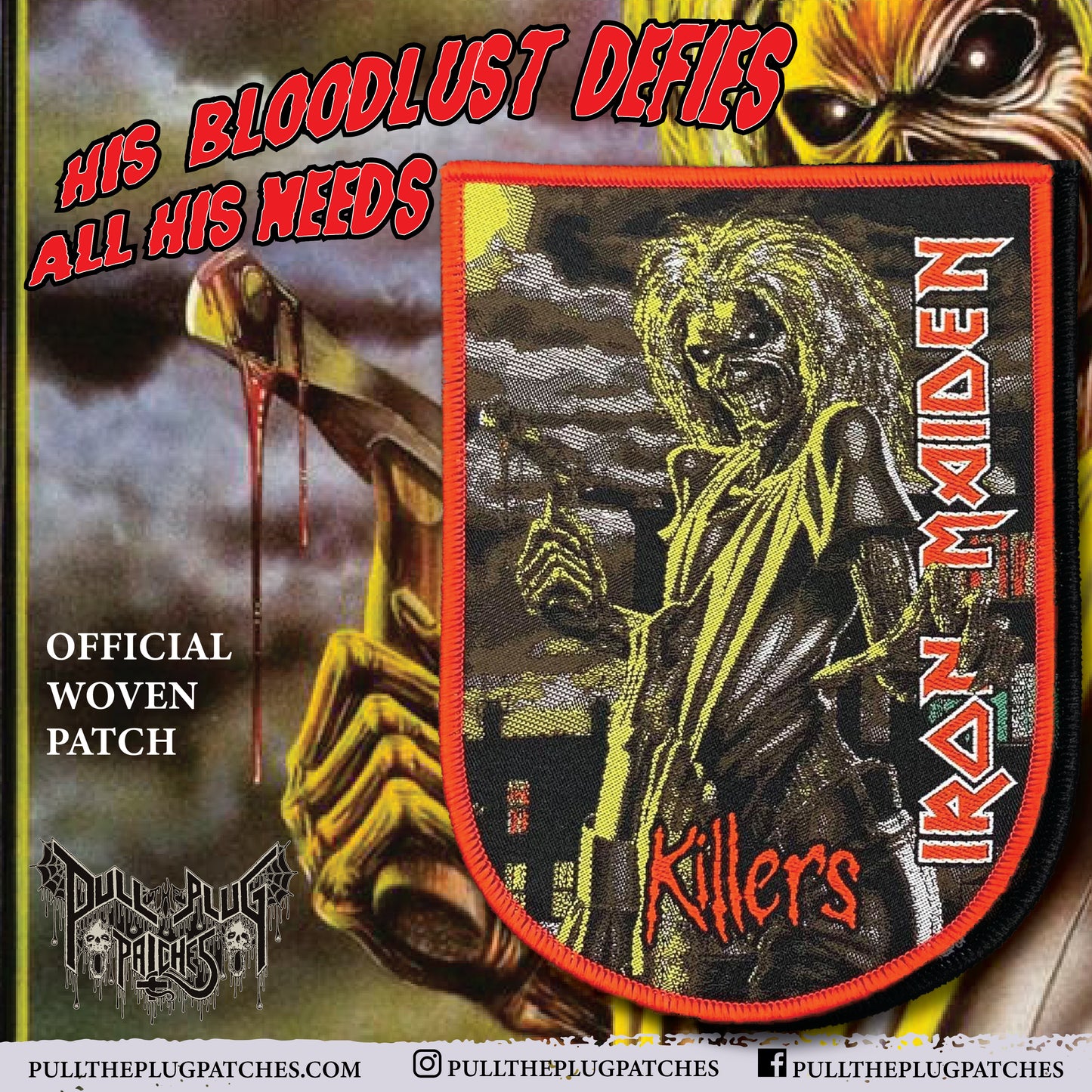 Iron Maiden - Killers - Patch